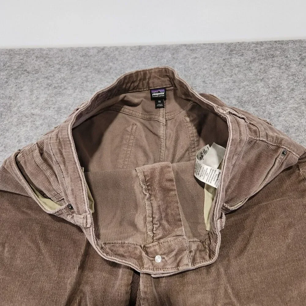 Patagonia Womens 32 Organic Cotton Everyday Cords Brown Corduroy Pants 32x28 - Picture 7 of 16